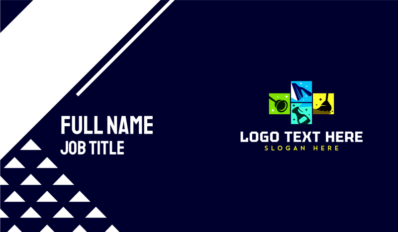 Housekeeping Cleaning Service Business Card
